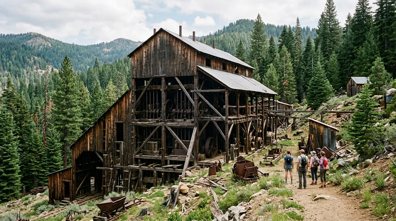 Historic mining structure at Kentucky Mine Historic Park