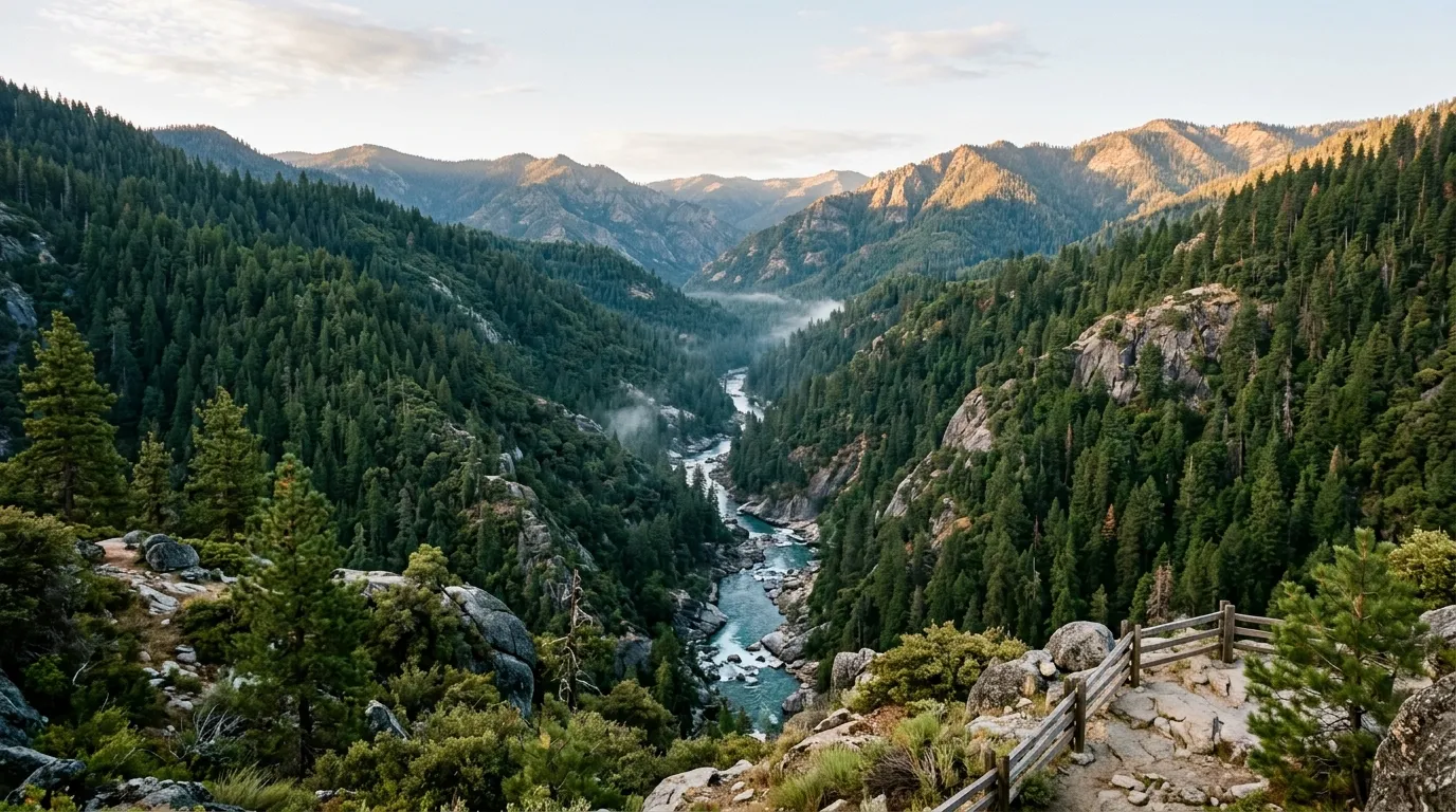 North Yuba River canyon in western Sierra County