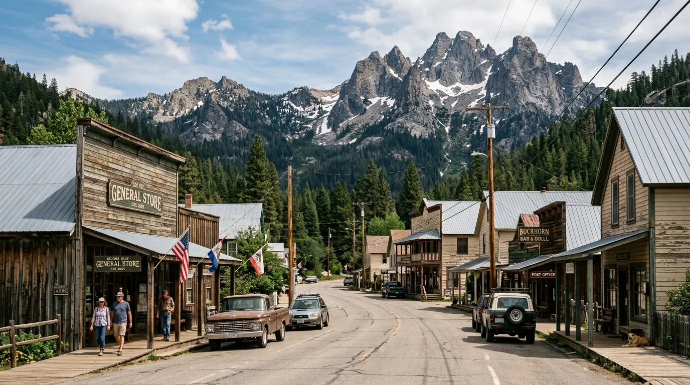 Sierra City beneath Sierra Buttes